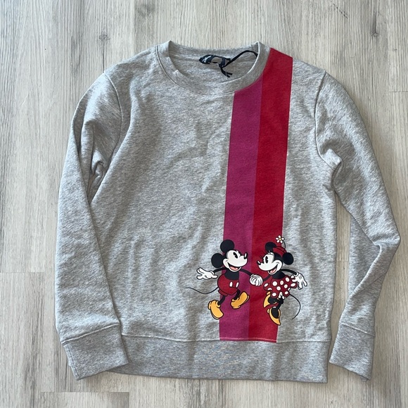 Disney X Kate spade Mickey & Minnie Mouse sweatshirt NWT - Picture 1 of 6